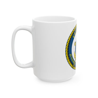 Cleveland Junior Naval Academy (U.S. Navy) White Coffee Mug-The Sticker Space