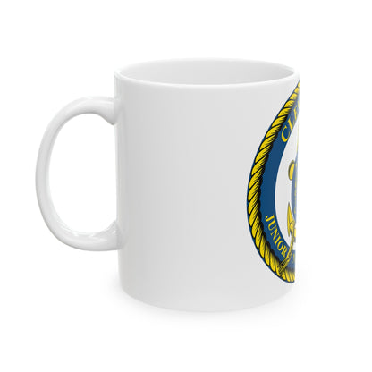 Cleveland Junior Naval Academy (U.S. Navy) White Coffee Mug-The Sticker Space