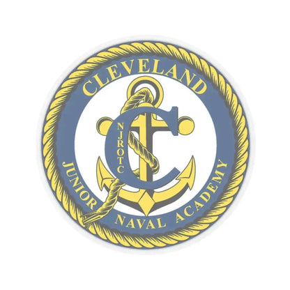 Cleveland Junior Naval Academy (U.S. Navy) STICKER Vinyl Kiss-Cut Decal 2 Inch Transparent - The Sticker Space
