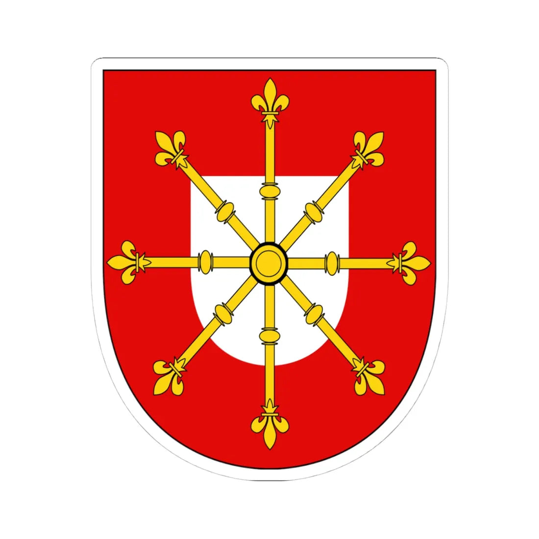 Cleves Arms (Denmark) (Coat of Arms) STICKER Vinyl Kiss-Cut Decal - The Sticker Space