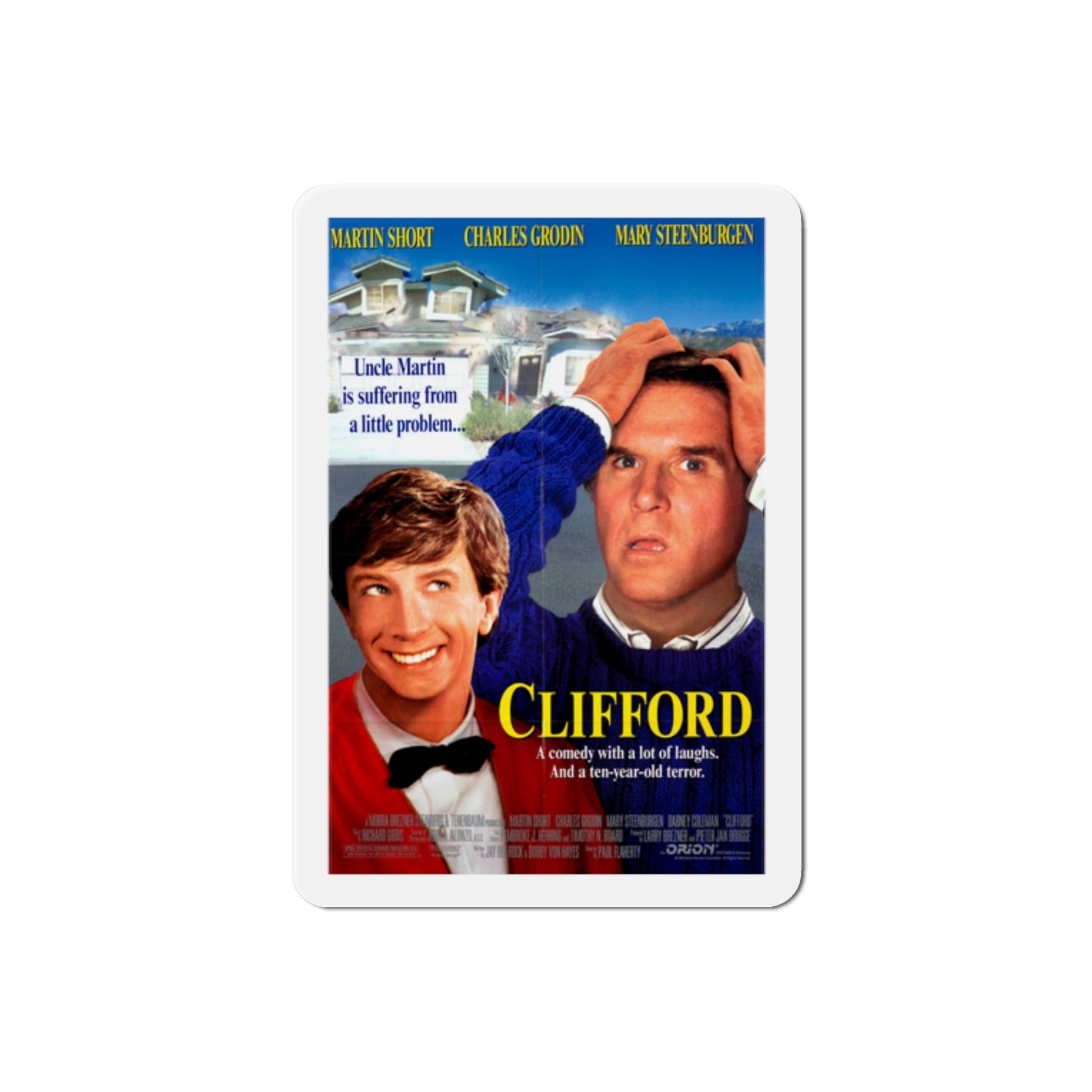 Clifford 1994 Movie Poster Die-Cut Magnet-2" x 2"-The Sticker Space