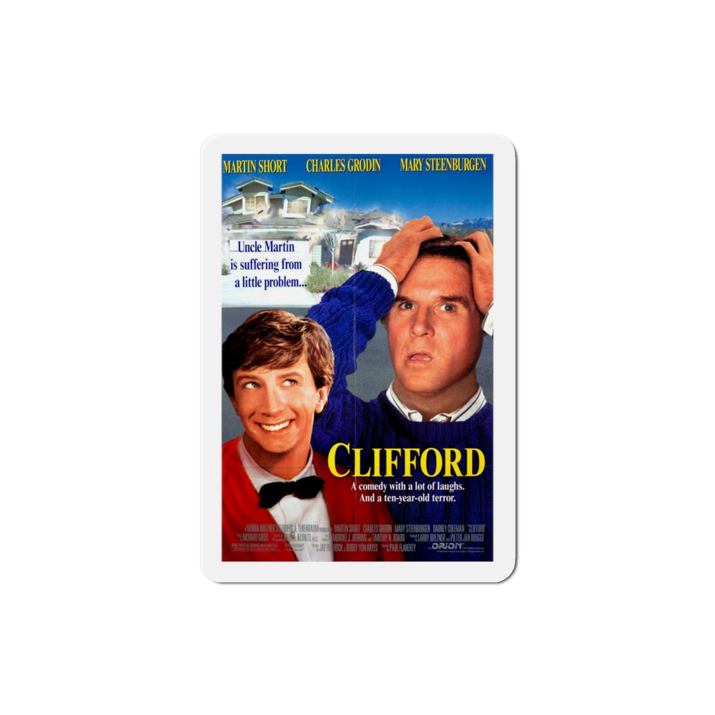 Clifford 1994 Movie Poster Die-Cut Magnet-3" x 3"-The Sticker Space