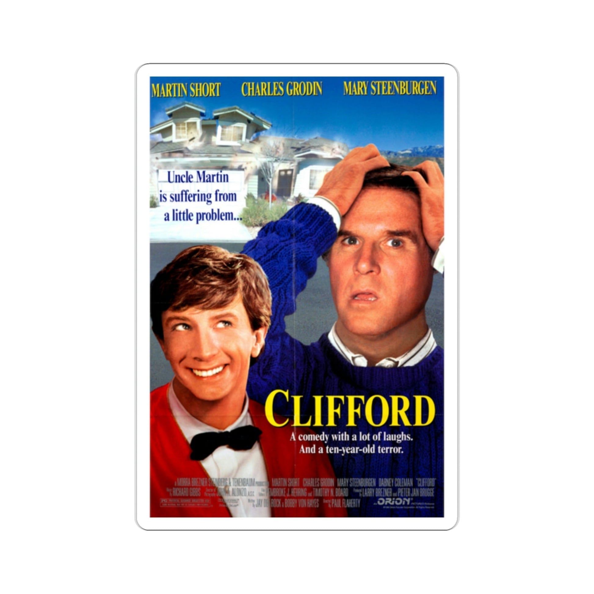 Clifford 1994 Movie Poster STICKER Vinyl Die-Cut Decal-2 Inch-The Sticker Space