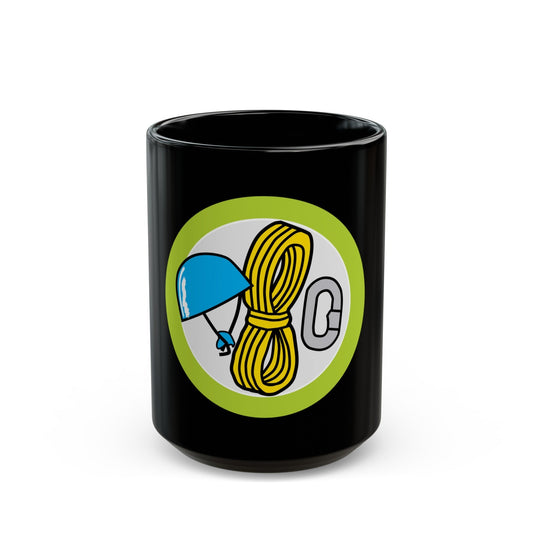 Climbing (Boy Scout Merit Badge) Black Coffee Mug-15oz-The Sticker Space