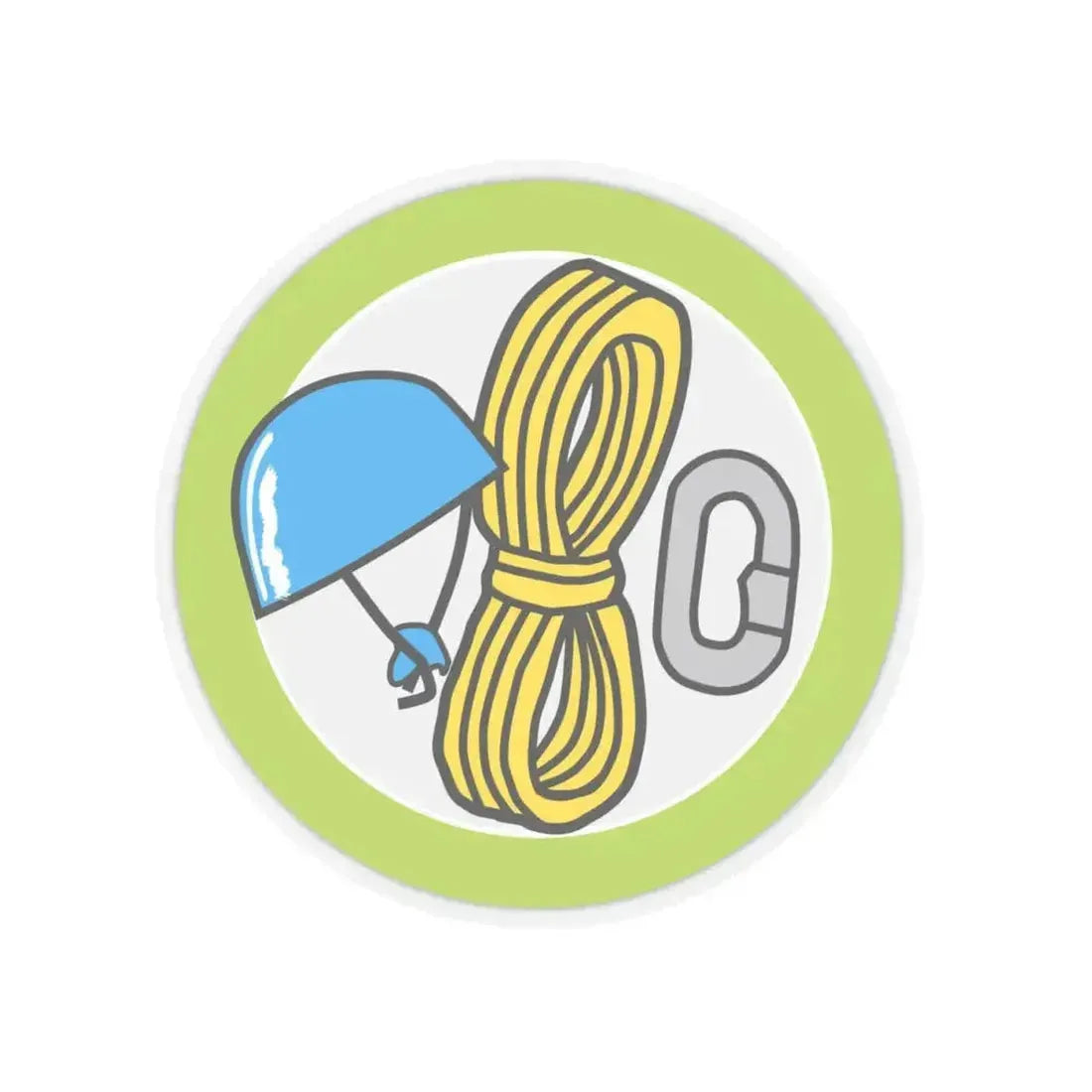 Climbing (Boy Scout Merit Badge) STICKER Vinyl Kiss-Cut Decal 4 Inch Transparent - The Sticker Space