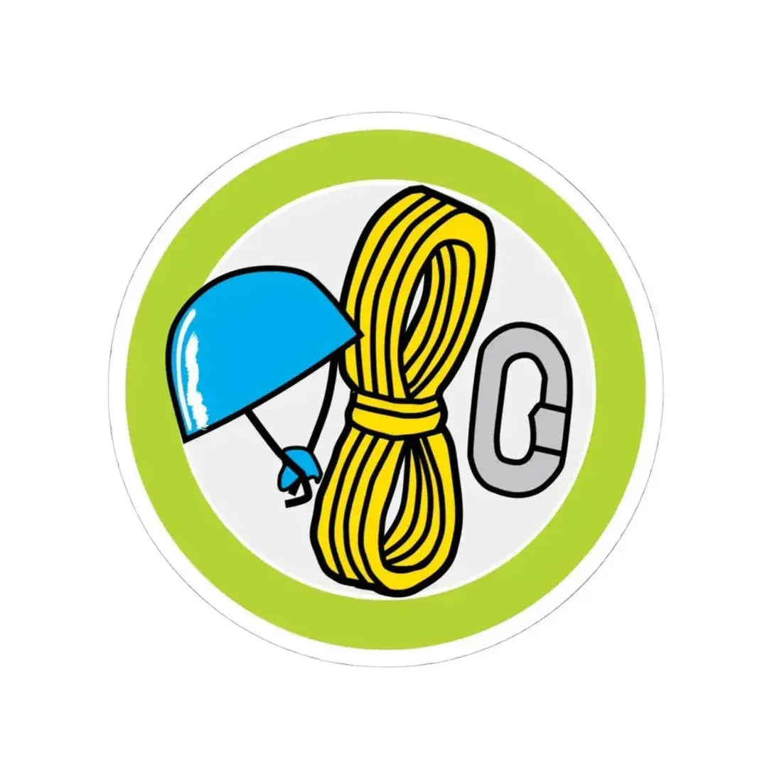Climbing (Boy Scout Merit Badge) STICKER Vinyl Kiss-Cut Decal 4 Inch White - The Sticker Space