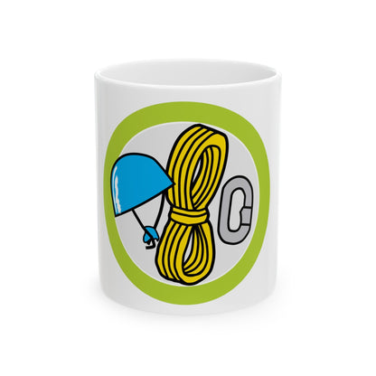 Climbing (Boy Scout Merit Badge) White Coffee Mug-11oz-The Sticker Space