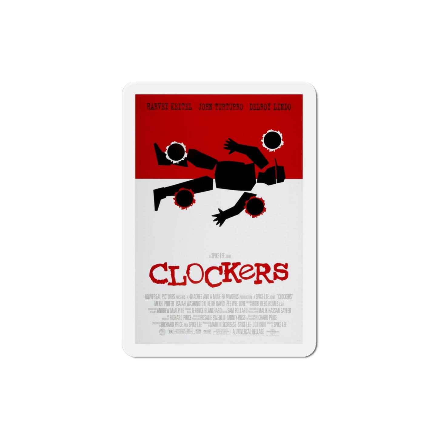 Clockers 1995 Movie Poster Die-Cut Magnet-3" x 3"-The Sticker Space