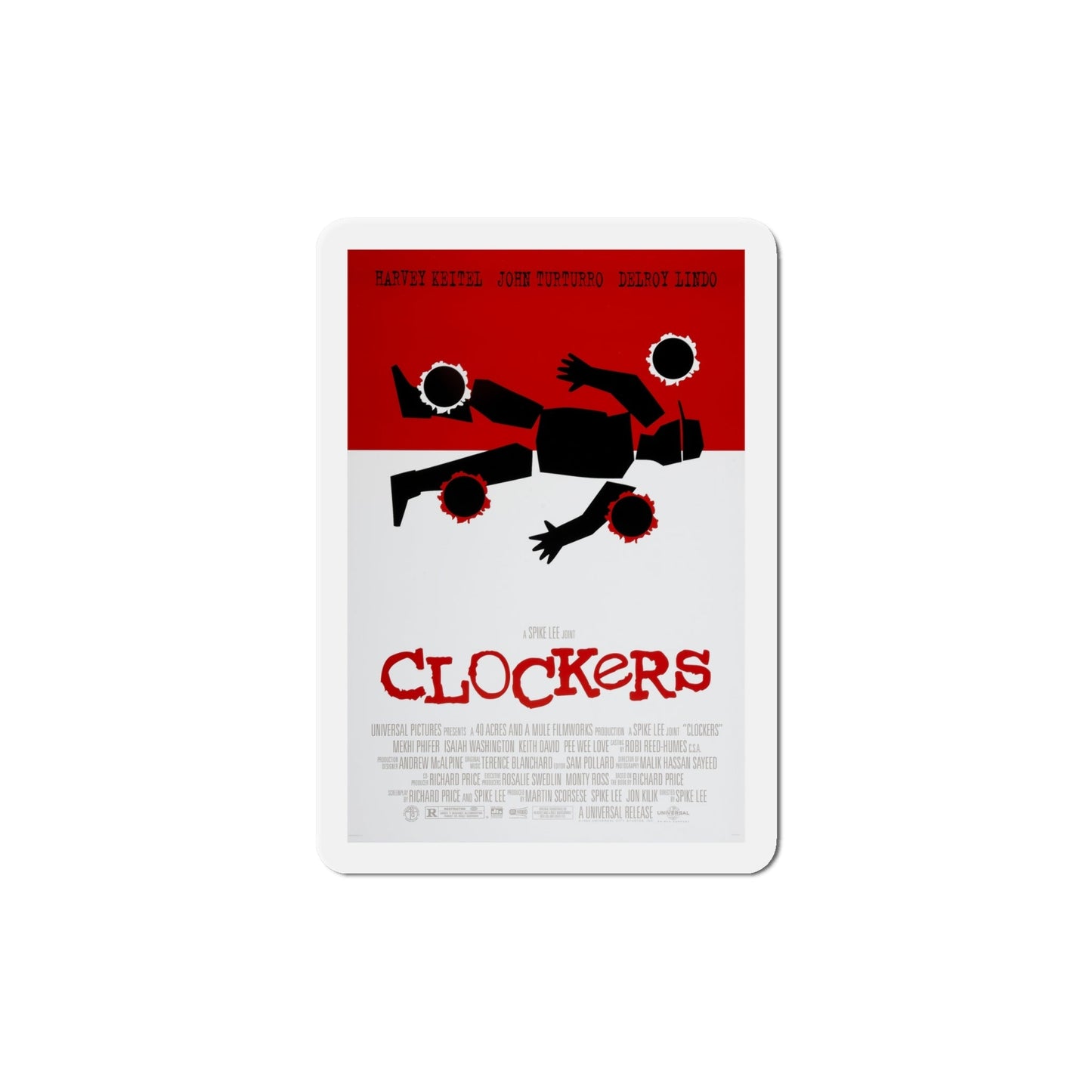 Clockers 1995 Movie Poster Die-Cut Magnet-6 Inch-The Sticker Space