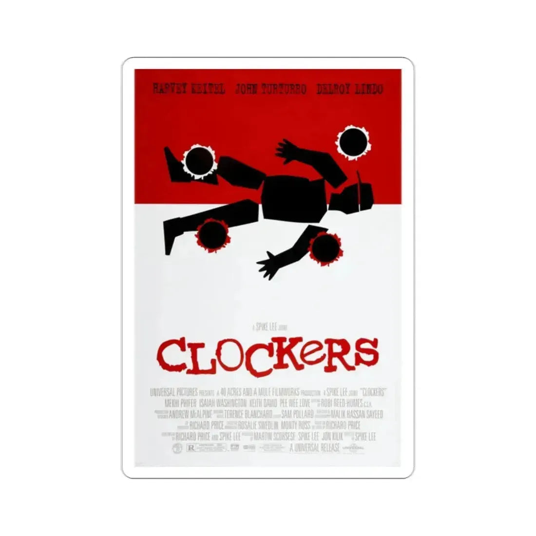 Clockers 1995 Movie Poster STICKER Vinyl Die-Cut Decal 2 Inch - The Sticker Space
