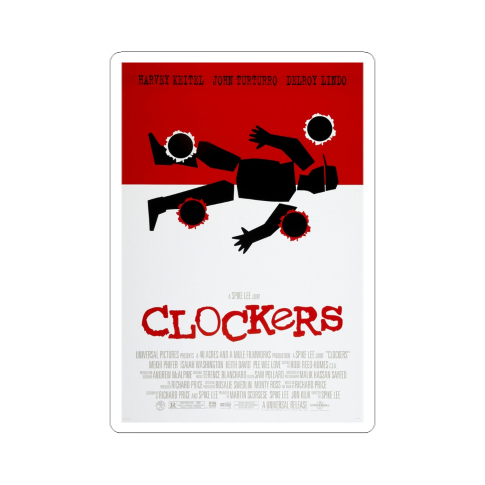 Clockers 1995 Movie Poster STICKER Vinyl Die-Cut Decal-2 Inch-The Sticker Space