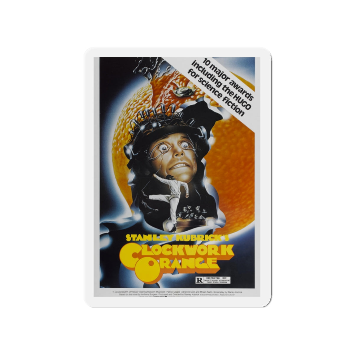 CLOCKWORK ORANGE (2) 1971 Movie Poster - Die-Cut Magnet-2" x 2"-The Sticker Space