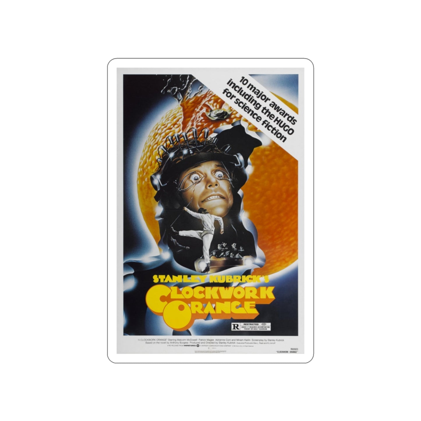 CLOCKWORK ORANGE (2) 1971 Movie Poster STICKER Vinyl Die-Cut Decal-2 Inch-The Sticker Space