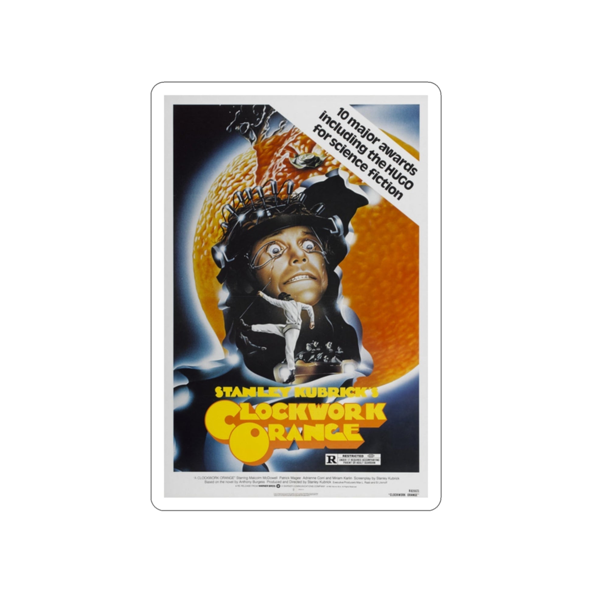 CLOCKWORK ORANGE (2) 1971 Movie Poster STICKER Vinyl Die-Cut Decal-2 Inch-The Sticker Space