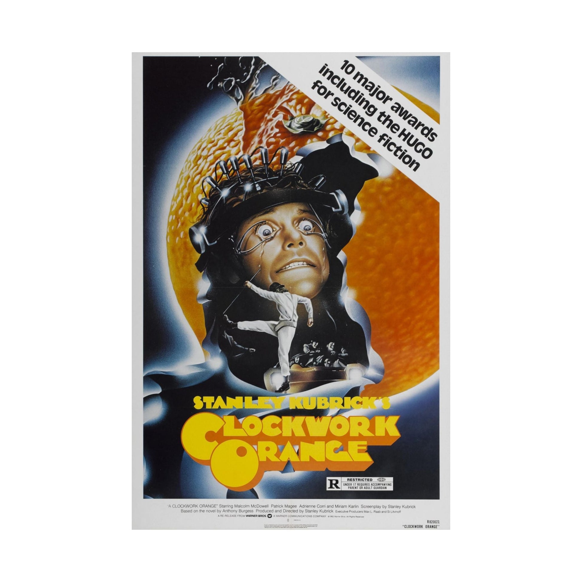 CLOCKWORK ORANGE (2) 1971 - Paper Movie Poster-The Sticker Space