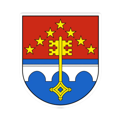 ClosDuDoubs-blazon (Switzerland) (Coat of Arms) STICKER Vinyl Kiss-Cut Decal 2 Inch White - The Sticker Space
