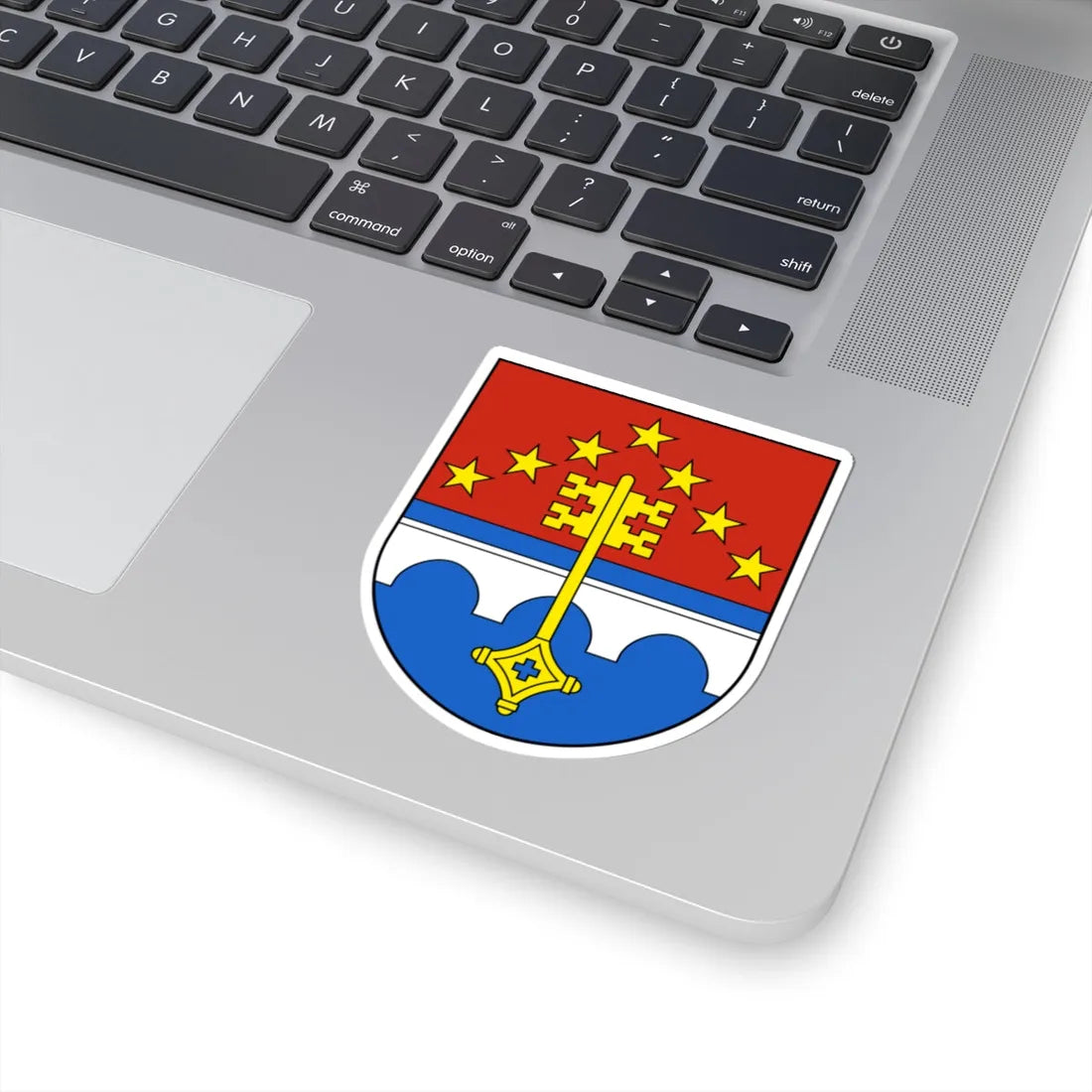 ClosDuDoubs-blazon (Switzerland) (Coat of Arms) STICKER Vinyl Kiss-Cut Decal - The Sticker Space