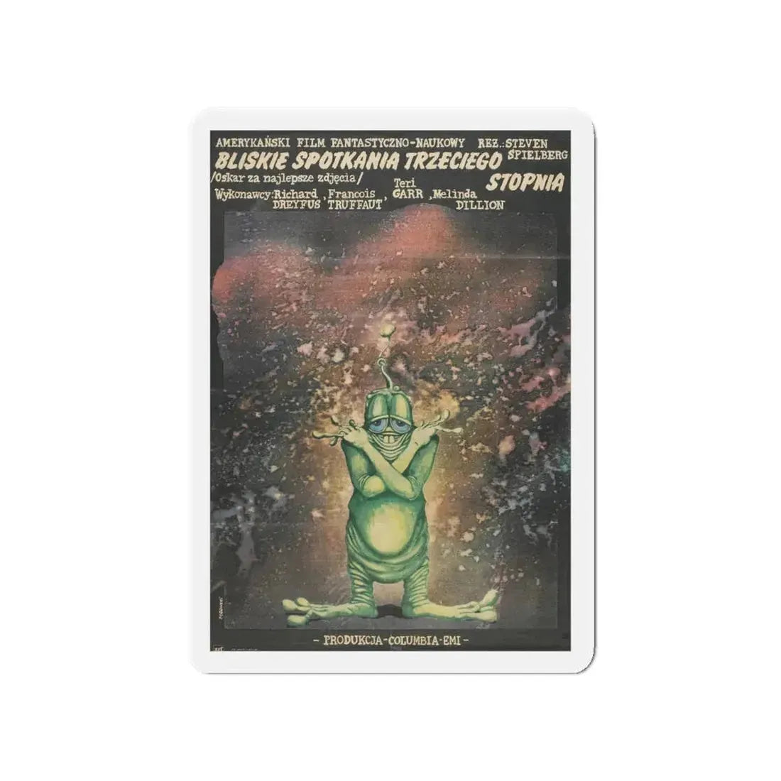 CLOSE ENCOUNTERS OF THE THIRD KIND (polish) 1977 Movie Poster - Refrigerator Magnet 4 Inch - The Sticker Space