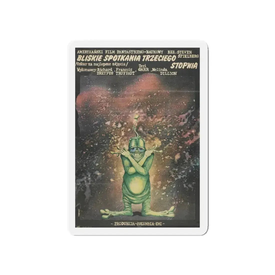 CLOSE ENCOUNTERS OF THE THIRD KIND (polish) 1977 Movie Poster - Refrigerator Magnet 5 Inch - The Sticker Space