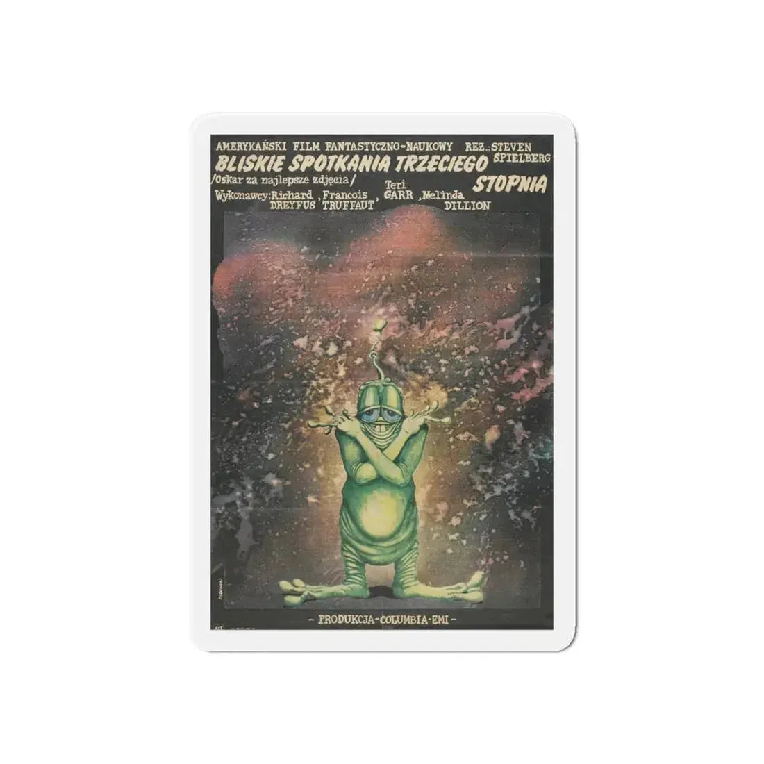 CLOSE ENCOUNTERS OF THE THIRD KIND (polish) 1977 Movie Poster - Refrigerator Magnet 6 Inch - The Sticker Space