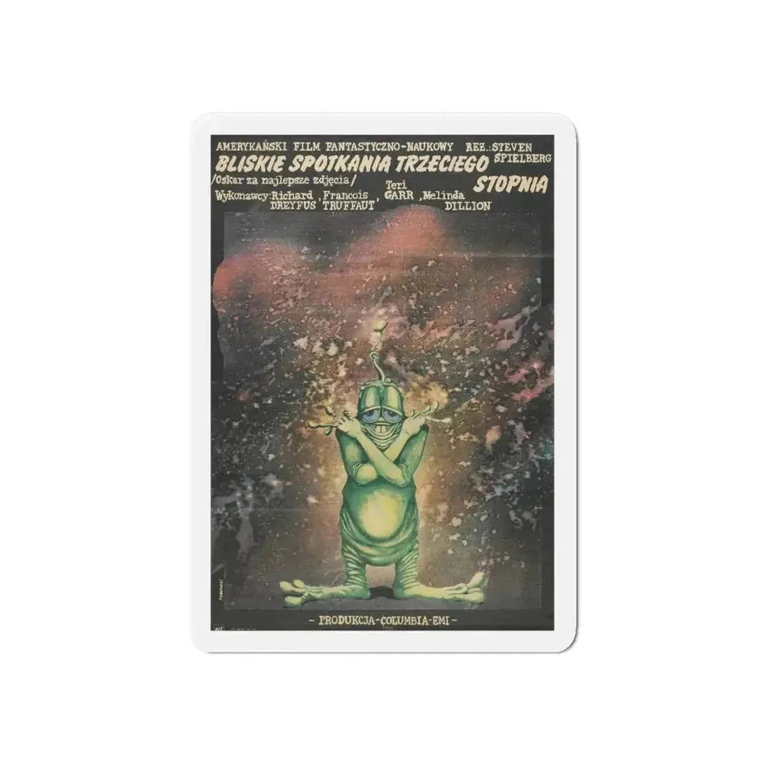 CLOSE ENCOUNTERS OF THE THIRD KIND (polish) 1977 Movie Poster - Refrigerator Magnet - The Sticker Space