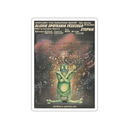 CLOSE ENCOUNTERS OF THE THIRD KIND (polish) 1977 Movie Poster STICKER Vinyl Die-Cut Decal 4 Inch - The Sticker Space