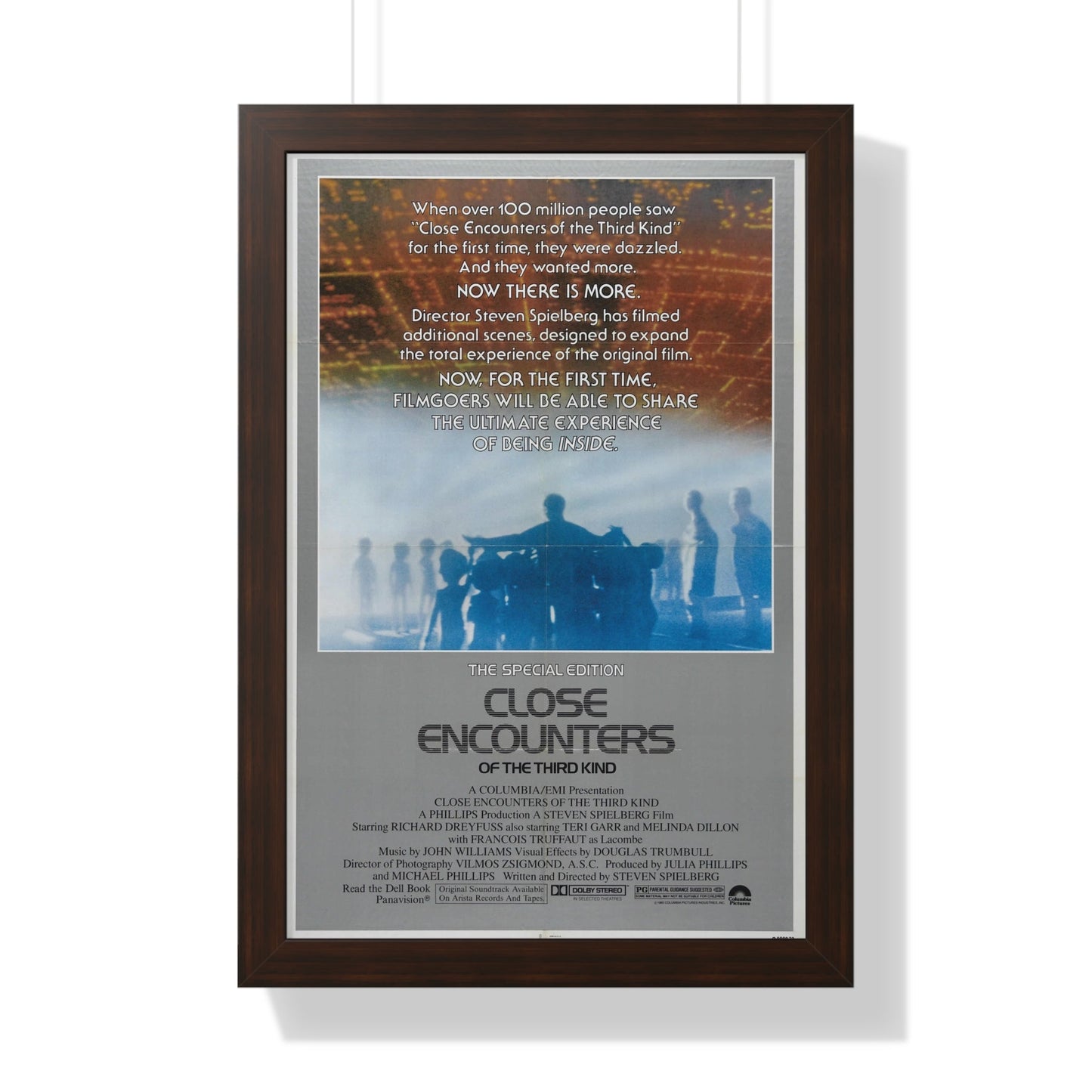 CLOSE ENCOUNTERS OF THE THIRD KIND (SPECIAL EDITION) 1977 - Framed Movie Poster-16″ x 24″-The Sticker Space