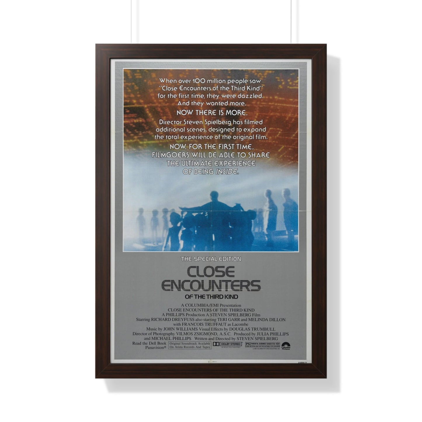 CLOSE ENCOUNTERS OF THE THIRD KIND (SPECIAL EDITION) 1977 - Framed Movie Poster-20" x 30"-The Sticker Space