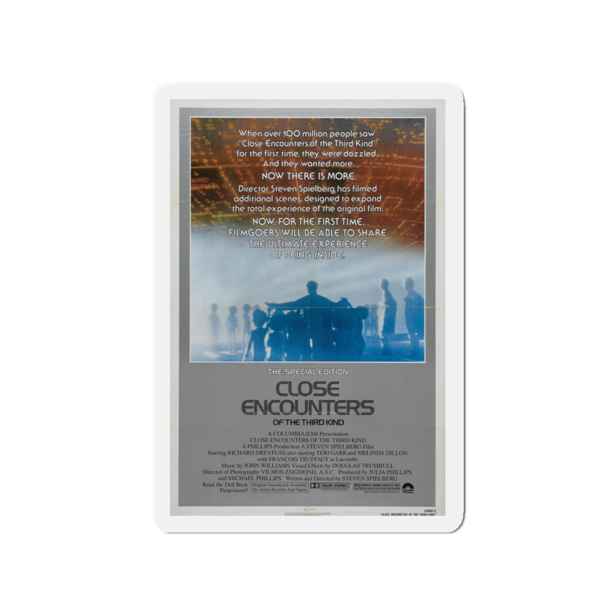 CLOSE ENCOUNTERS OF THE THIRD KIND (SPECIAL EDITION) 1977 Movie Poster - Die-Cut Magnet-3" x 3"-The Sticker Space