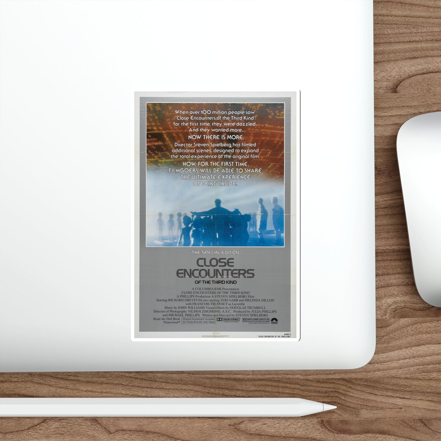 CLOSE ENCOUNTERS OF THE THIRD KIND (SPECIAL EDITION) 1977 Movie Poster STICKER Vinyl Die-Cut Decal-The Sticker Space