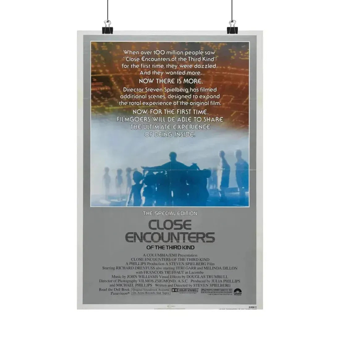 CLOSE ENCOUNTERS OF THE THIRD KIND (SPECIAL EDITION) 1977 - Paper Movie Poster 12″ x 18″ Matte - The Sticker Space