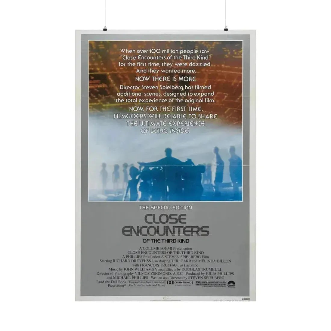 CLOSE ENCOUNTERS OF THE THIRD KIND (SPECIAL EDITION) 1977 - Paper Movie Poster 36" x 54" Matte - The Sticker Space