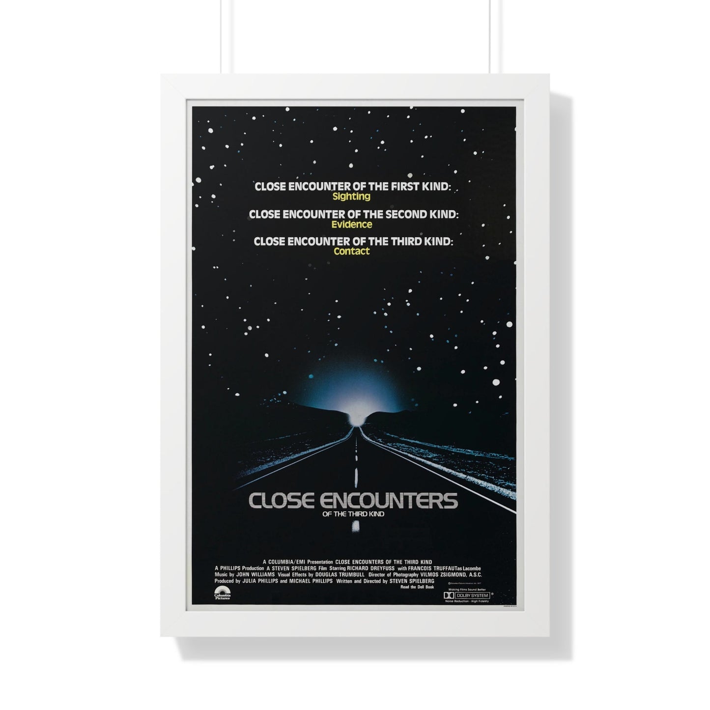 CLOSE ENCOUNTERS OF THE THIRD KIND (teaser) 1977 - Framed Movie Poster-20" x 30"-The Sticker Space