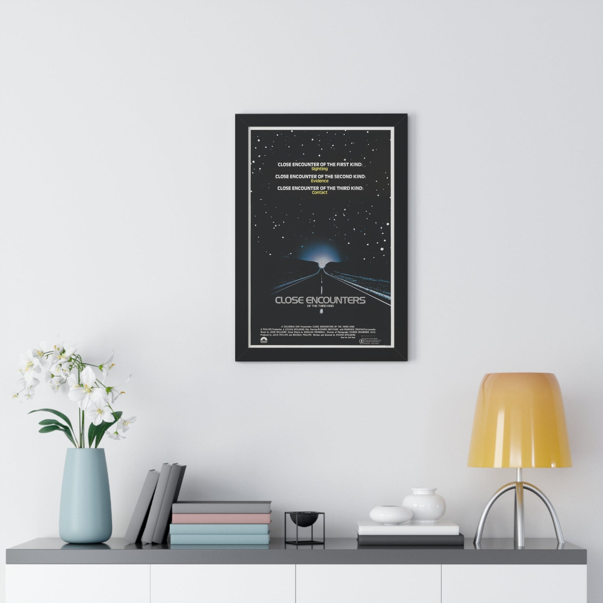 CLOSE ENCOUNTERS OF THE THIRD KIND (teaser) 1977 - Framed Movie Poster-The Sticker Space