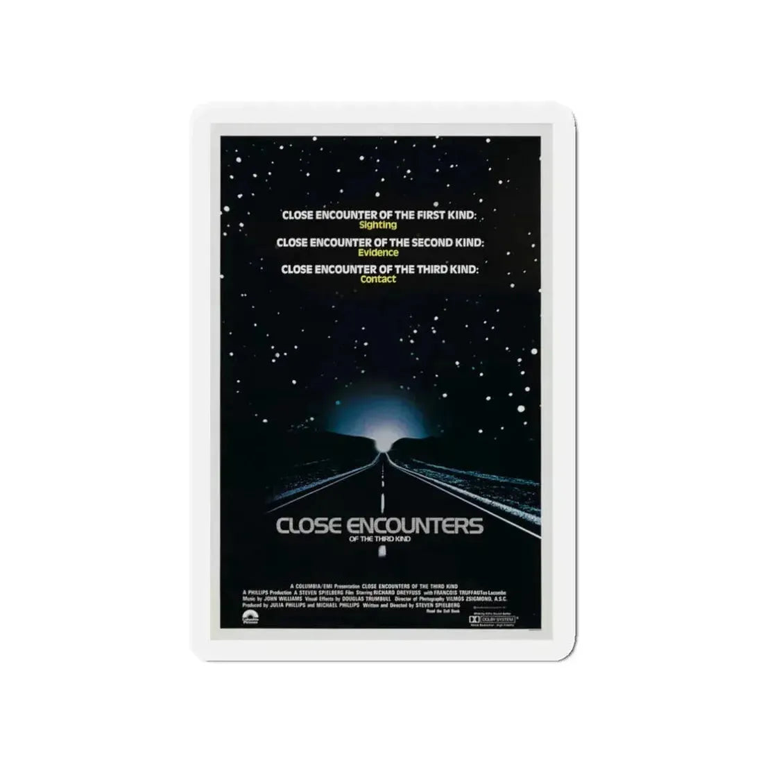 CLOSE ENCOUNTERS OF THE THIRD KIND (teaser) 1977 Movie Poster - Refrigerator Magnet 3 Inch - The Sticker Space