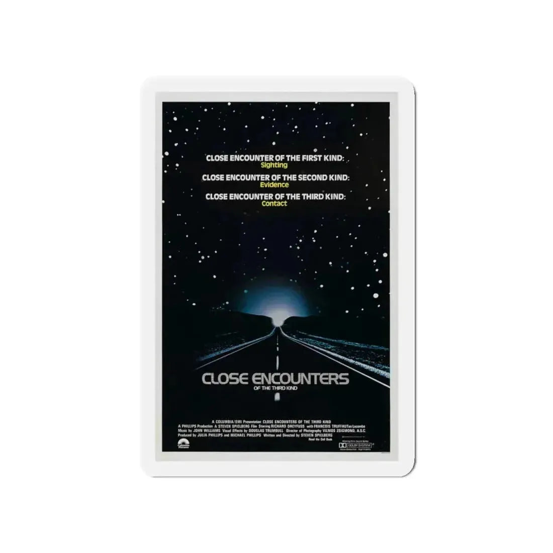 CLOSE ENCOUNTERS OF THE THIRD KIND (teaser) 1977 Movie Poster - Refrigerator Magnet 4 Inch - The Sticker Space