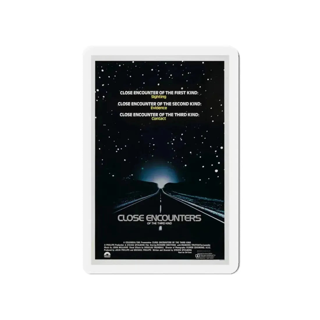 CLOSE ENCOUNTERS OF THE THIRD KIND (teaser) 1977 Movie Poster - Refrigerator Magnet 5 Inch - The Sticker Space