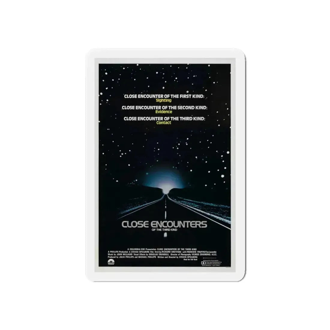 CLOSE ENCOUNTERS OF THE THIRD KIND (teaser) 1977 Movie Poster - Refrigerator Magnet 6 Inch - The Sticker Space