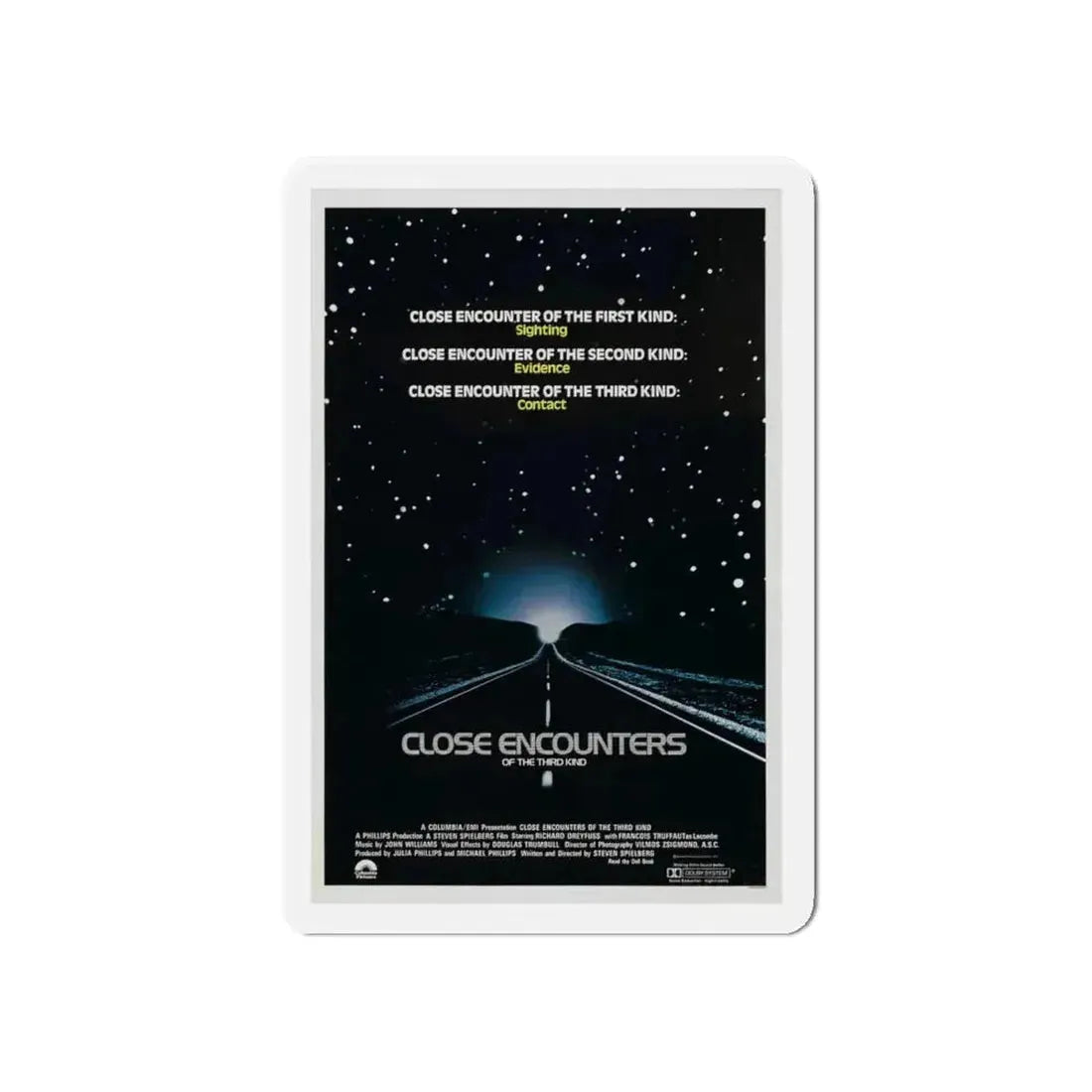 CLOSE ENCOUNTERS OF THE THIRD KIND (teaser) 1977 Movie Poster - Refrigerator Magnet - The Sticker Space