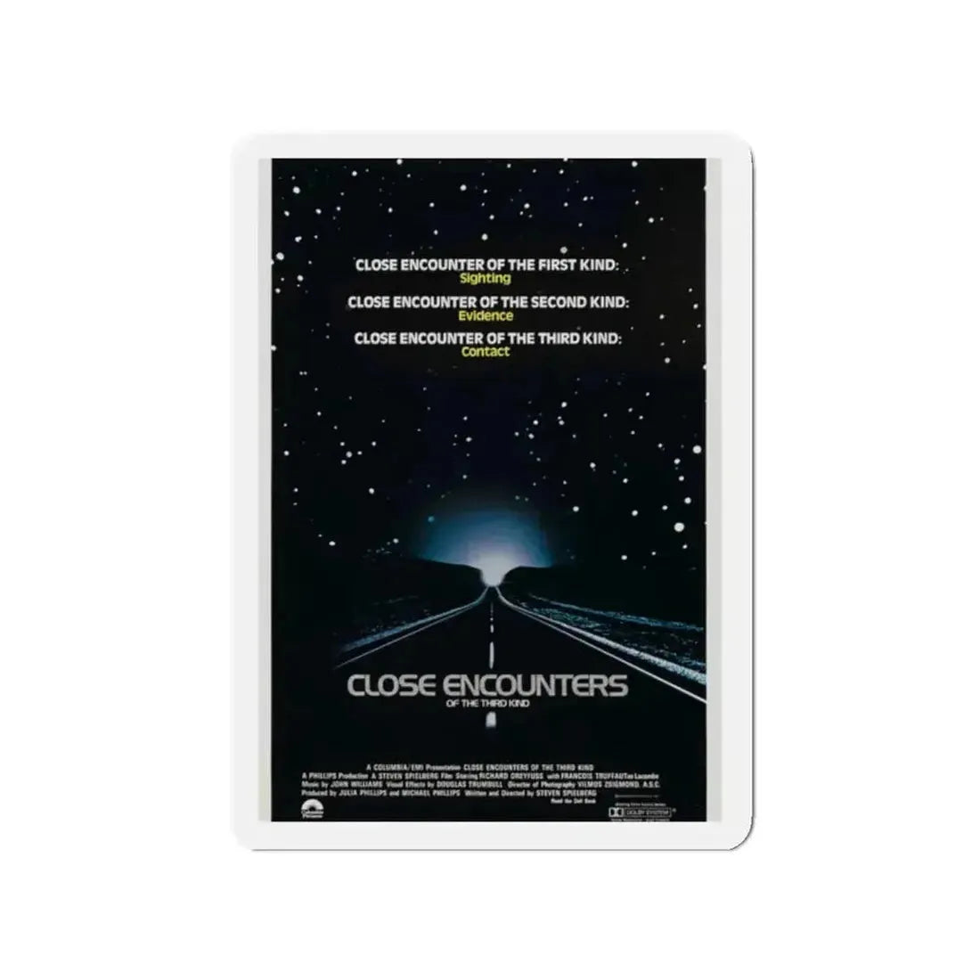 CLOSE ENCOUNTERS OF THE THIRD KIND (teaser) 1977 Movie Poster - Refrigerator Magnet - The Sticker Space