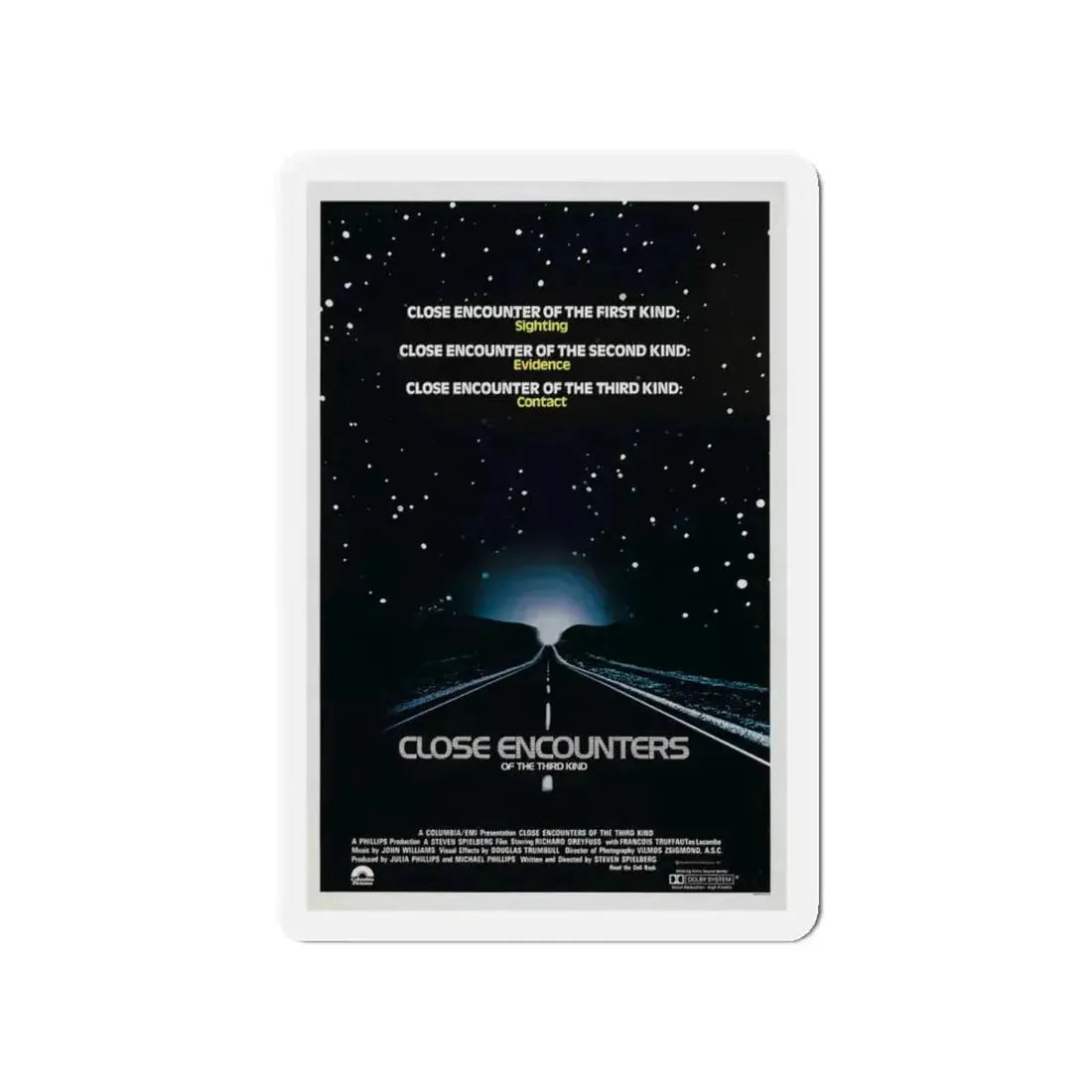 CLOSE ENCOUNTERS OF THE THIRD KIND (teaser) 1977 Movie Poster - Refrigerator Magnet - The Sticker Space