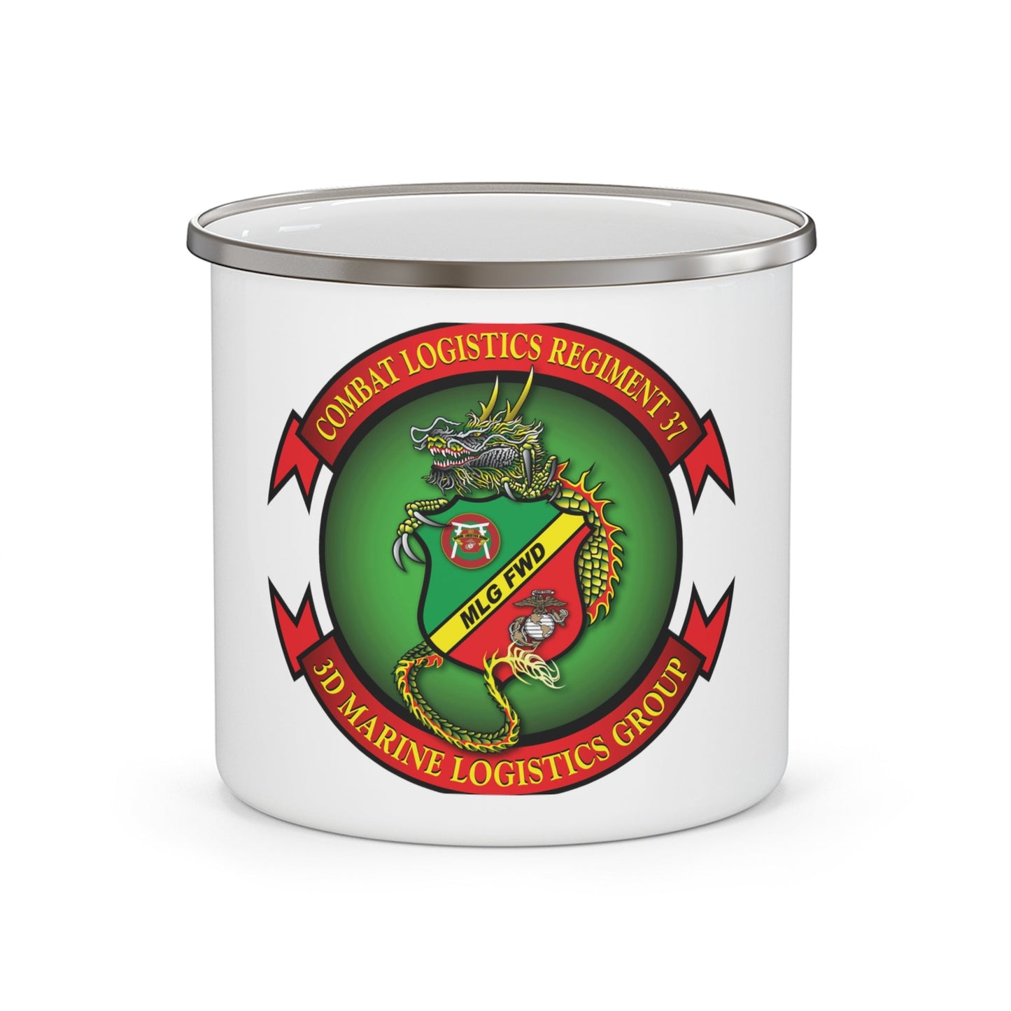 CLR 37 (USMC) Enamel Mug-12oz-The Sticker Space