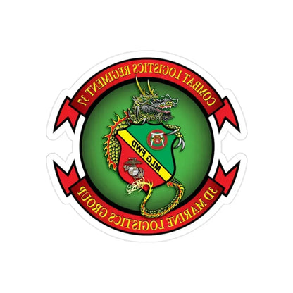 CLR 37 (USMC) REVERSE PRINT Transparent Die-Cut STICKER - The Sticker Space