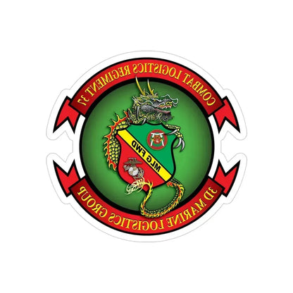 CLR 37 (USMC) REVERSE PRINT Transparent Die-Cut STICKER - The Sticker Space