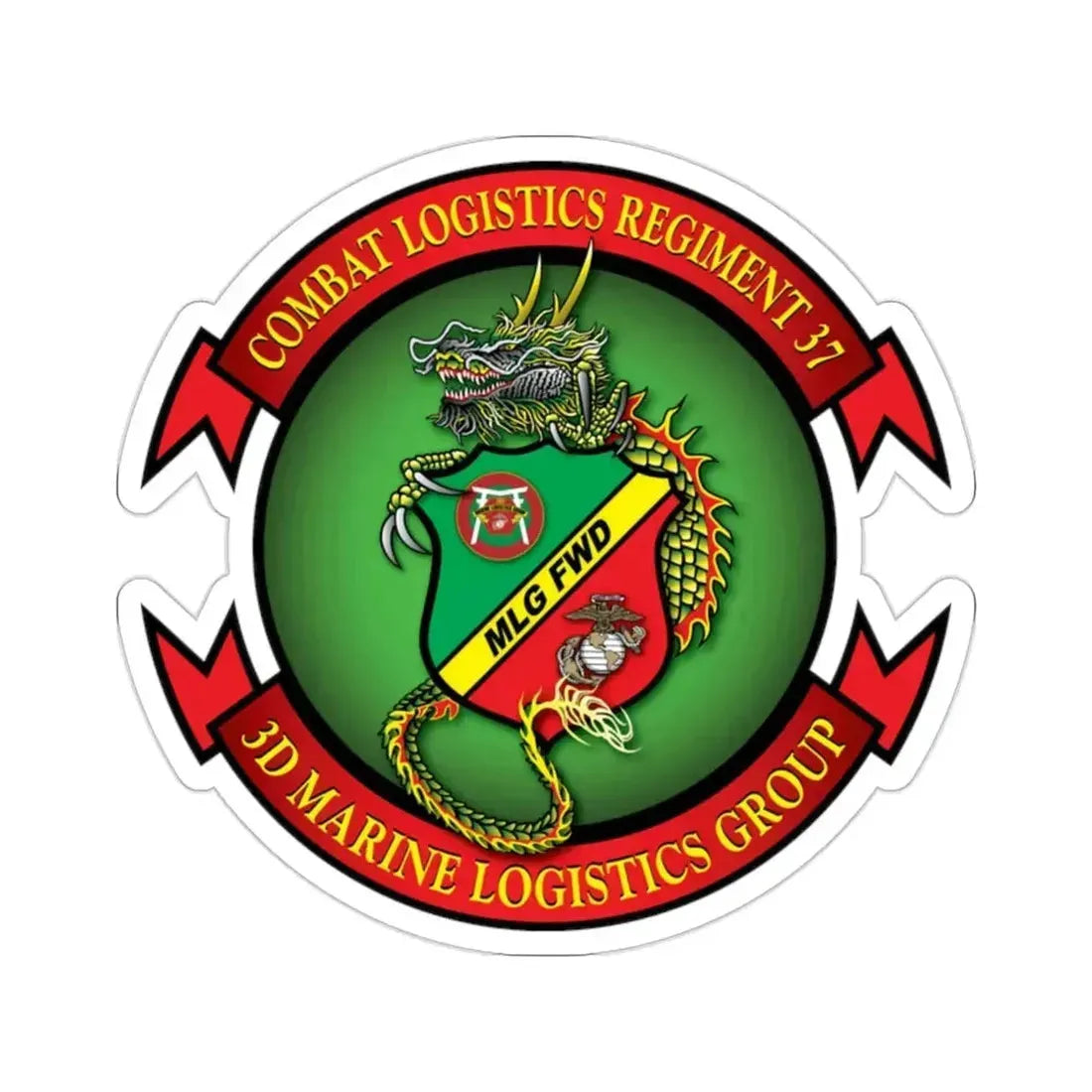 CLR 37 (USMC) STICKER Vinyl Die-Cut Decal - The Sticker Space