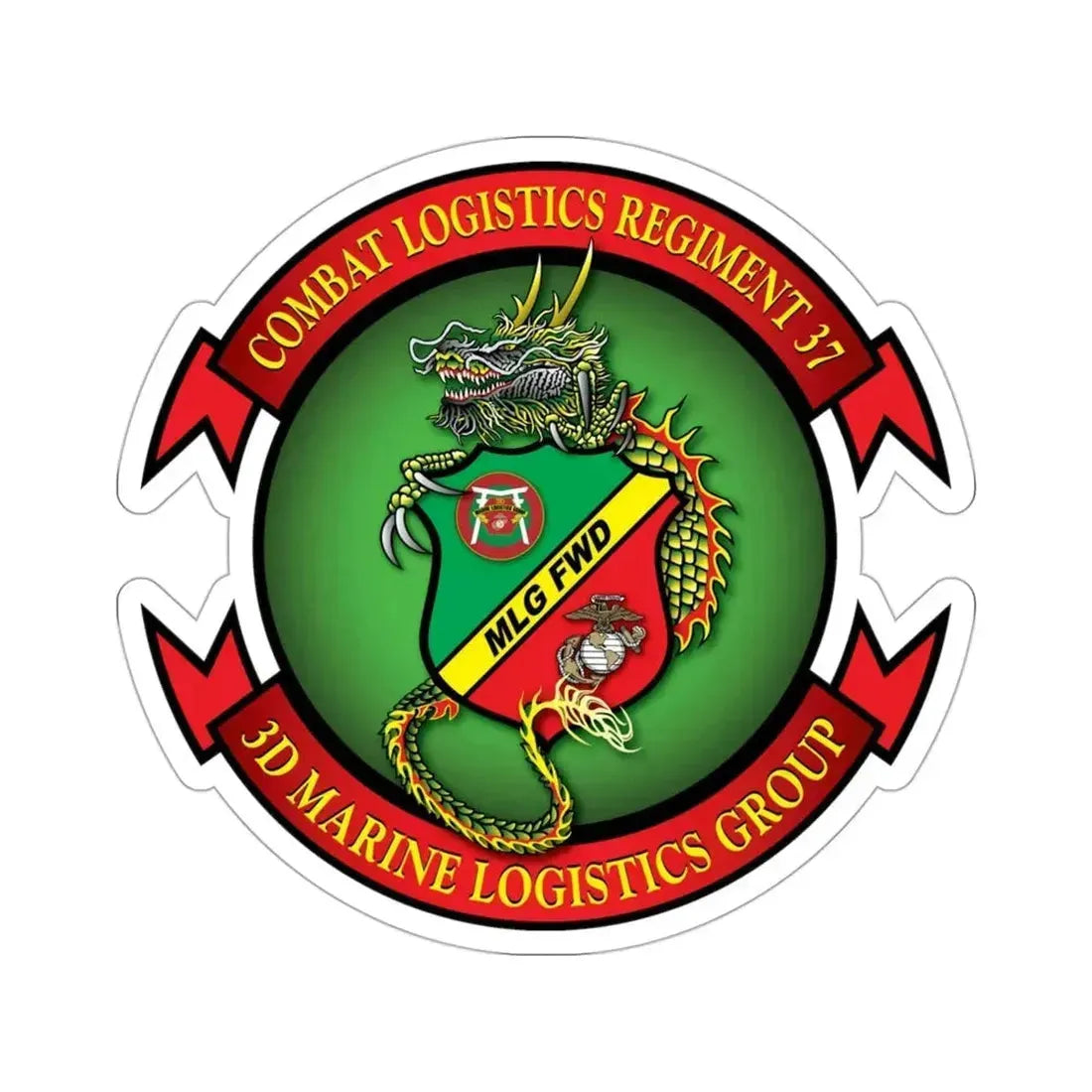 CLR 37 (USMC) STICKER Vinyl Die-Cut Decal - The Sticker Space