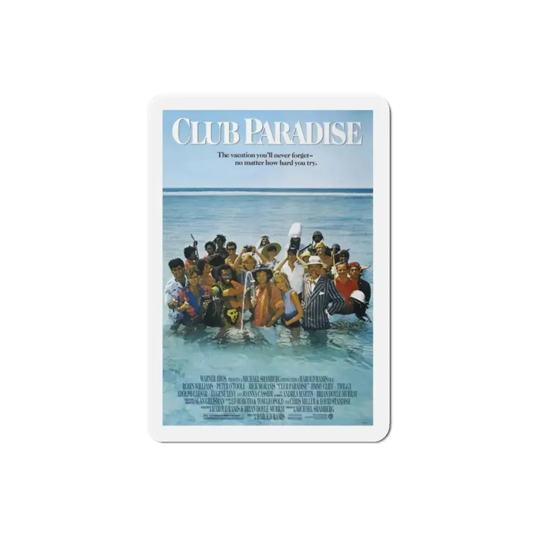 Club Paradise 1986 Movie Poster Refrigerator Magnet - The Sticker Space
