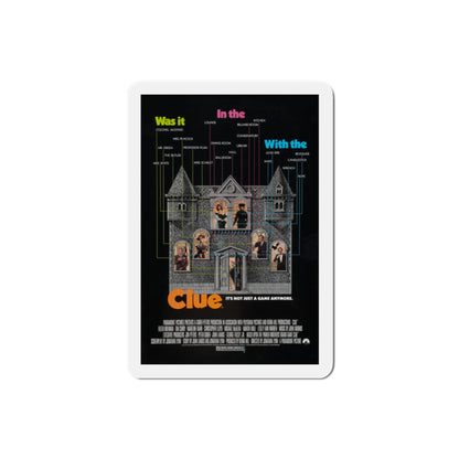 Clue 1985 Movie Poster Die-Cut Magnet-2" x 2"-The Sticker Space