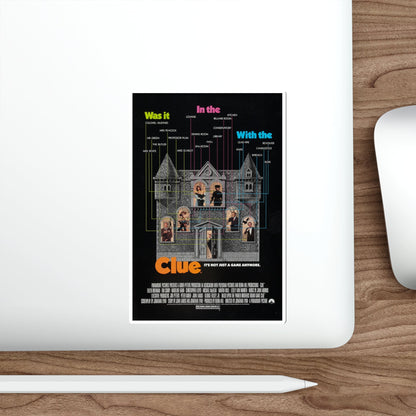 Clue 1985 Movie Poster STICKER Vinyl Die-Cut Decal-The Sticker Space