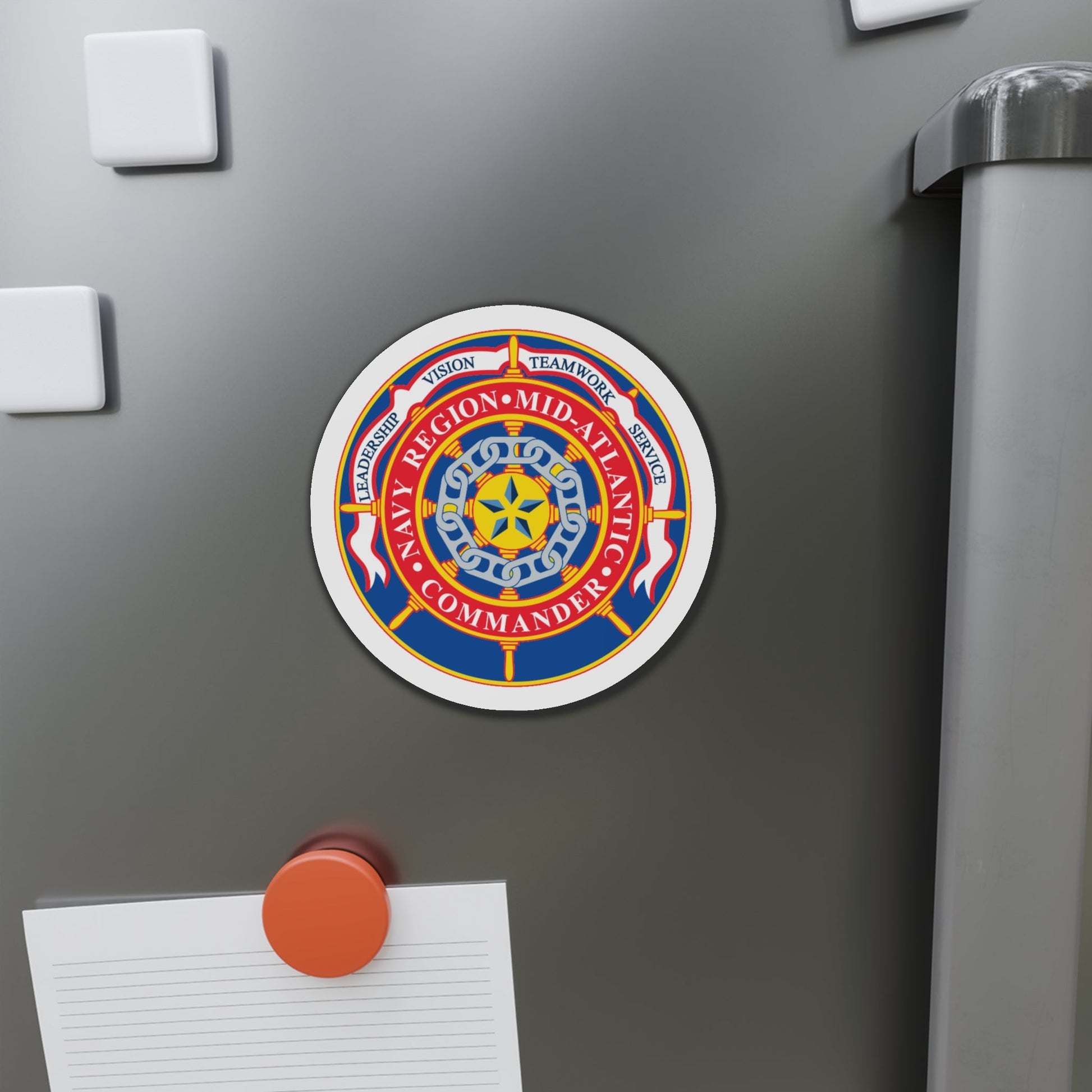 CMNDR Navy Region Mid Atlantic (U.S. Navy) Die-Cut Magnet-The Sticker Space